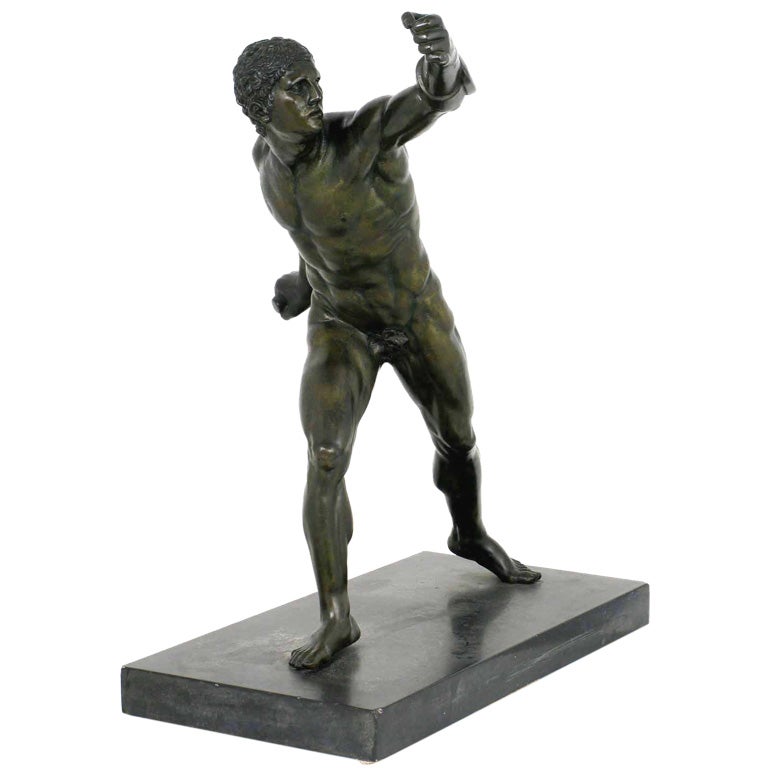 Very Fine Bronze Sculpture Depicting An Ancient Greek Athlete