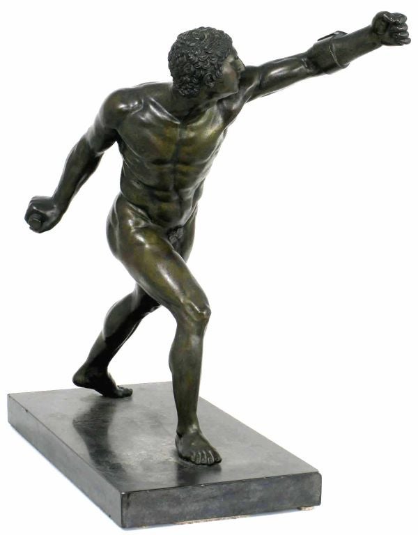 American Very Fine Bronze Sculpture Depicting An Ancient Greek Athlete
