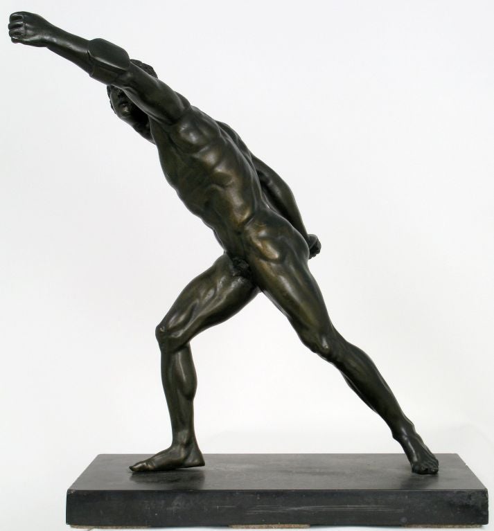 20th Century Very Fine Bronze Sculpture Depicting An Ancient Greek Athlete