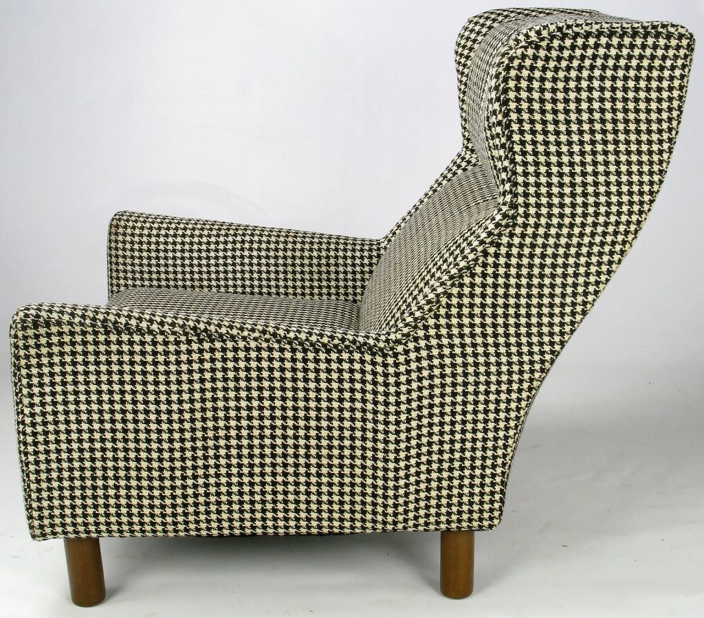 houndstooth club chair