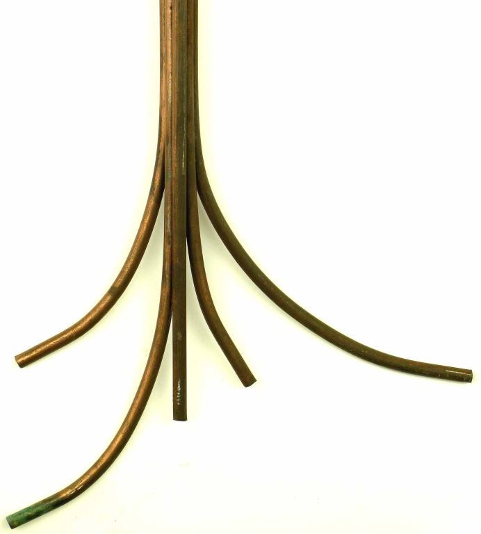 Copper & Brass Tree Wall Sculpture By Curtis Jere 2