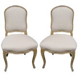 Pair of Petit Louis XV Style Chairs