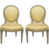 Pair of 18th/19th Century Louis XVI Side Chairs