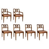 Set of six dining chairs by John Stuart Co.