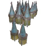 set of 14 quality vintage lanterns