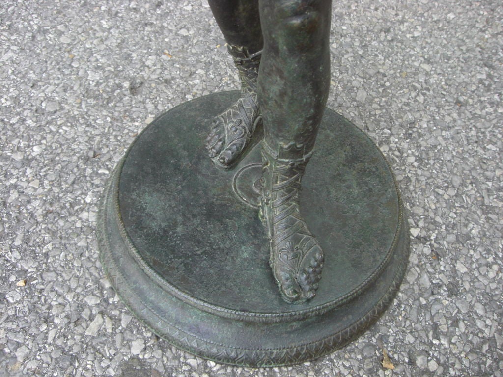 19th Century Grand tour bronze of Narcissus For Sale