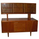 2-part Teak Danish sideboard circa 1960's