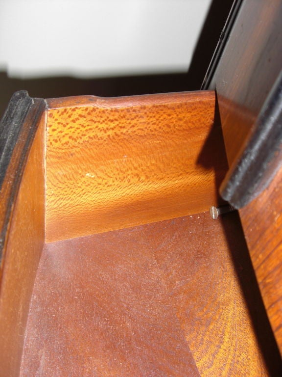 A 1940's bow-front chest of Drawers by laurence Emmons Inc. 3