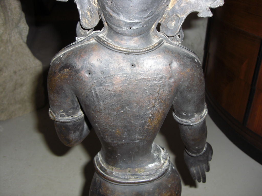 19th century Indian bronze Statue of a hindu Goddess Tara 4