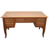 Louis XV style 1940's limed oak desk