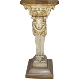 plaster and wood pilaster/pedestal circa 1900 plaster and wood pilaster/pedestal circa 1900