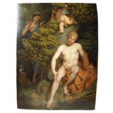 outstanding oil painting of a hermaphrodite or Narcissus