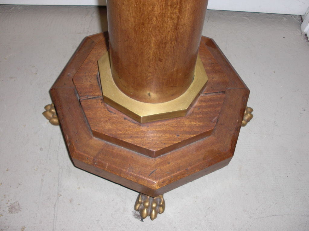 19th Century Early 19th century torchere later made into a floor lamp