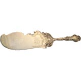 Fancy sterling silver cake server signed JE Caldwell