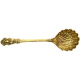 late 19th century French vermeil serving spoon