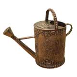 Miniature antique silver watering can