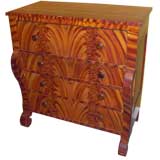American Empire grain painted chest of drawers