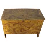 American faux-painted blanket chest