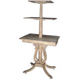 American 1940's/1960's  3-tier etagere with lyre motif