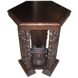 American Renaissance style walnut table circa 1910