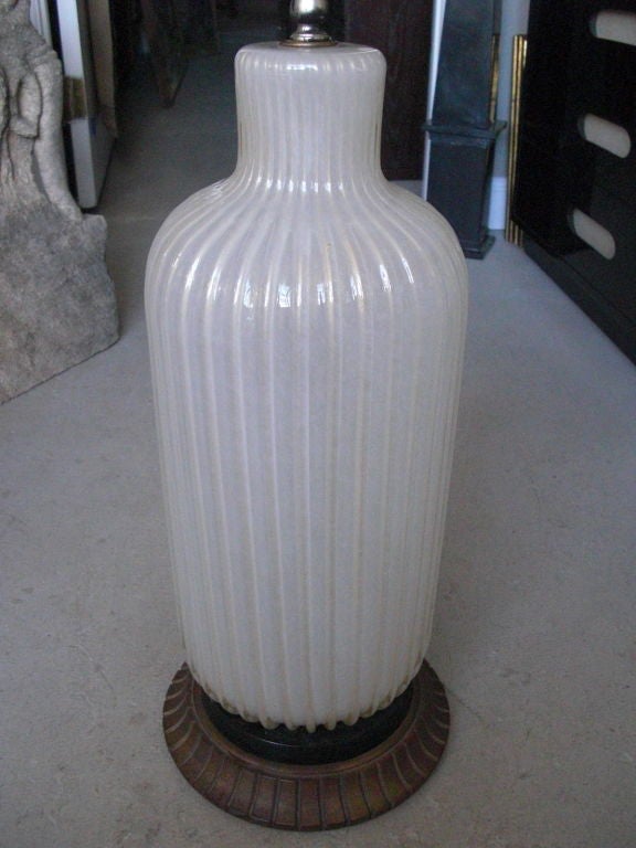 Large vintage Murano glass lamp