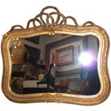 Napoleon III Gilded Mirror with Rope and Tassel Motif