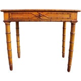 A 19th cent. french Faux-bamboo table/desk