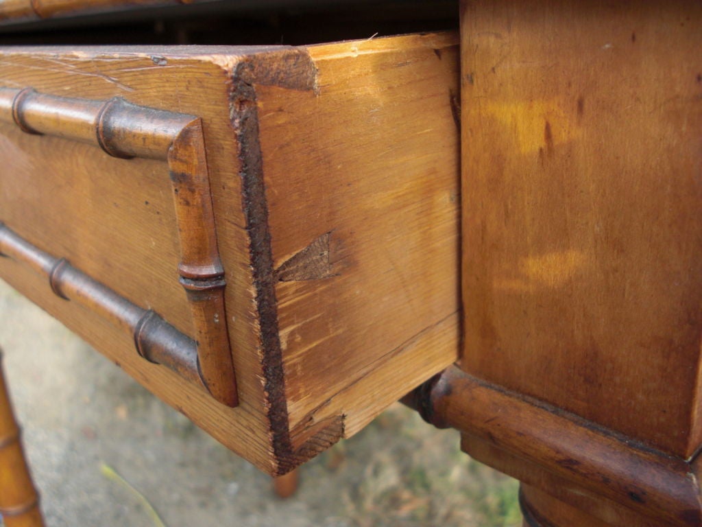 A 19th cent. french Faux-bamboo table/desk 3
