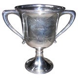 Black Starr & Frost sterling silver dog trophy