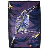 1950's Aubusson tapestry of kingfisher by G. Chaudoir