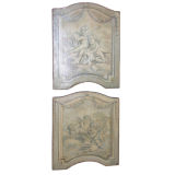 Pair of decorative paintings of frolicking putti circa 1900