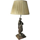 19th century classical style bronze lamp