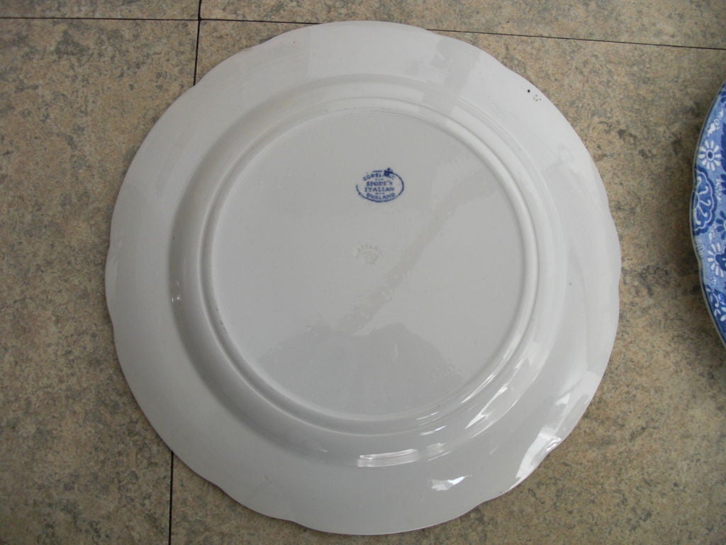 20th Century Set of 10  Mid 19th cent. Copeland Spode Italian pattern plates
