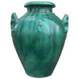 large Italian Faience rennaissance style urn