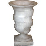 Art Deco alabaster urn lamp