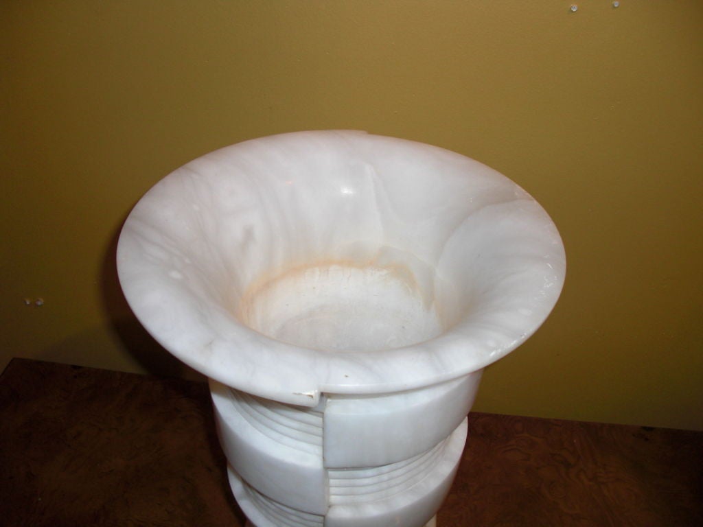 Art Deco alabaster urn lamp 2