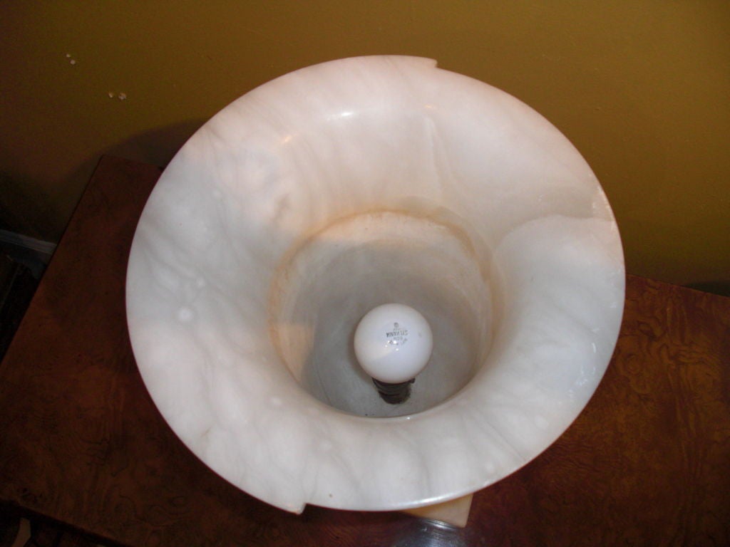 Art Deco alabaster urn lamp 4