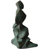 Vintage Abstract Terra cotta  sculpture signed and dated 1964