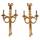 Louis XVI Style gilt bronze wall sconces