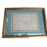 17th century old master drawing of a lion