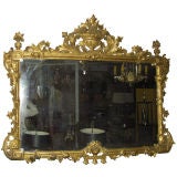 Large Vintage Italian gilt-wood mirror