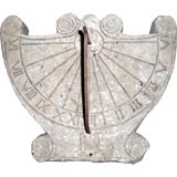 Used carved stone sundial dated 1623