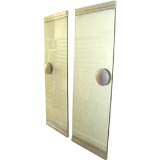 A great  pair of 1940
s glass and aluminum doors