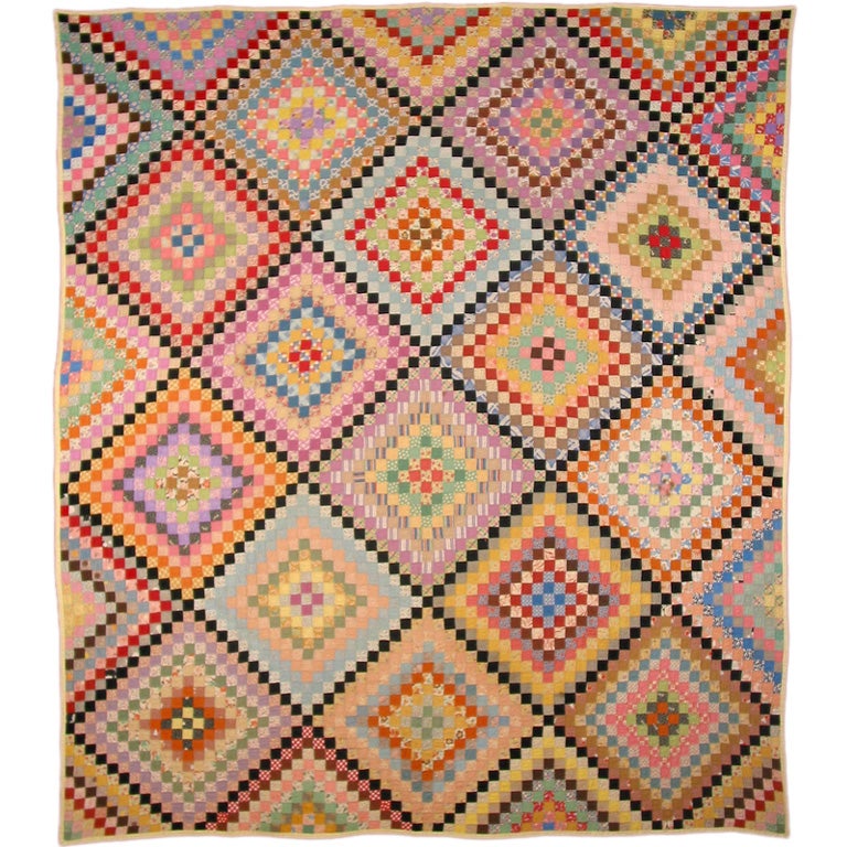 Antique quilt:  "Philadelphia Pavement"