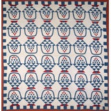 Antique Quilt: Baskets of Cherries and Blueberries 12