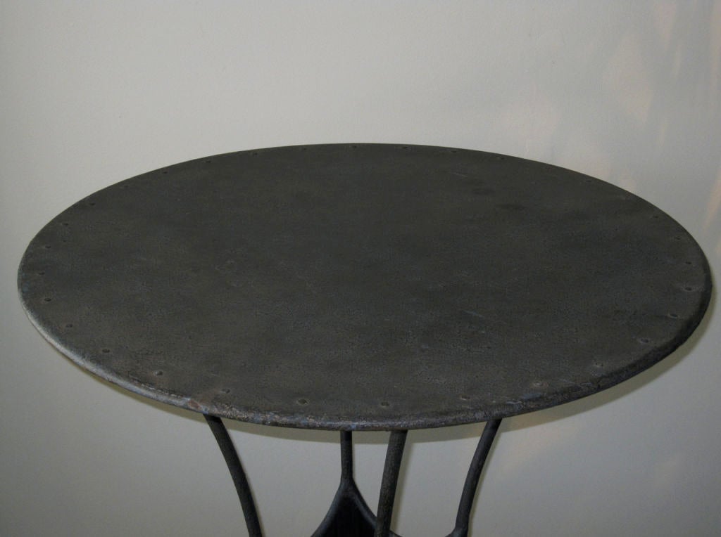 French A Giacometti Style Iron Centre Table
