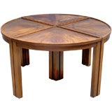 A Walnut Sectional Coffee Table