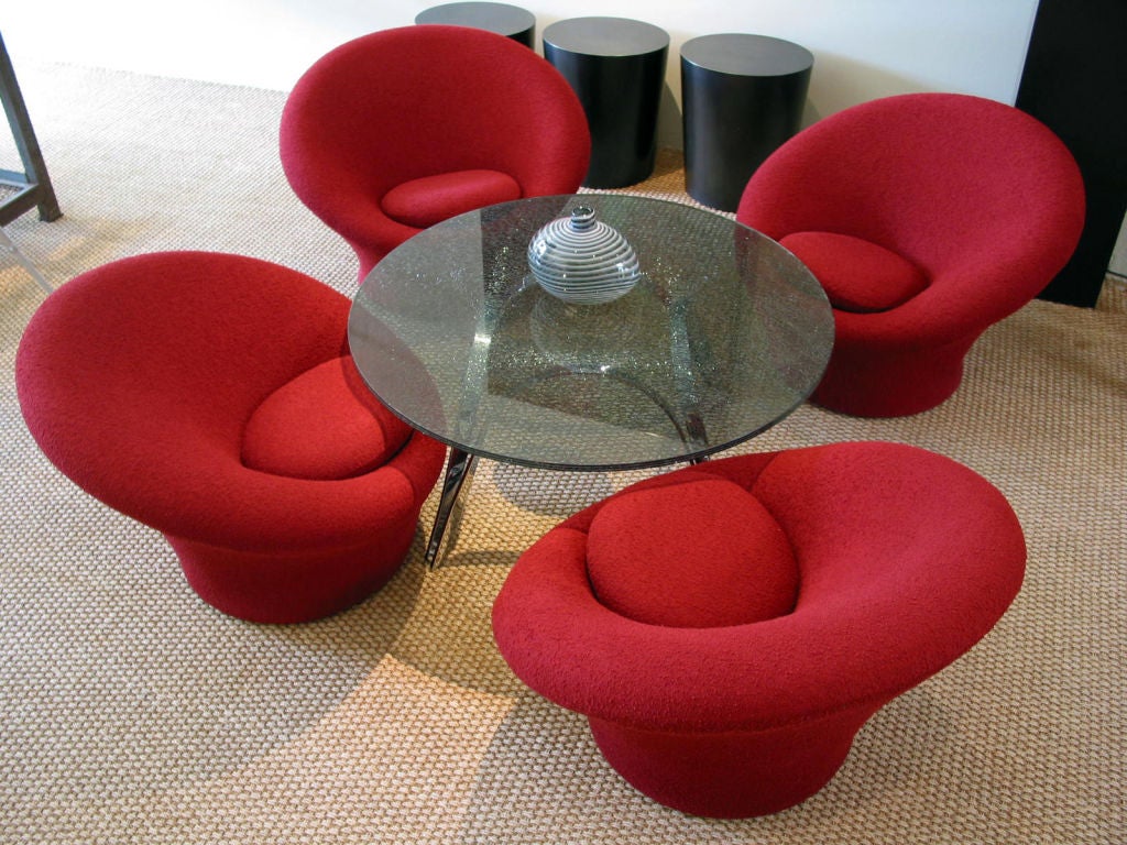 A Set of Four Pierre Paulin Chairs