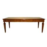 A Large Neoclassic Style Five-Drawer Bureau Plat