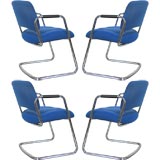 Set of Four Vintage Steelcase Chairs